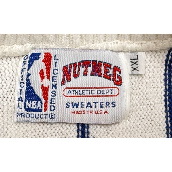 Nutmeg Vintage NBA Cleveland Cavaliers Striped Made In USA Sweater Size XXL - Picture 5 of 10